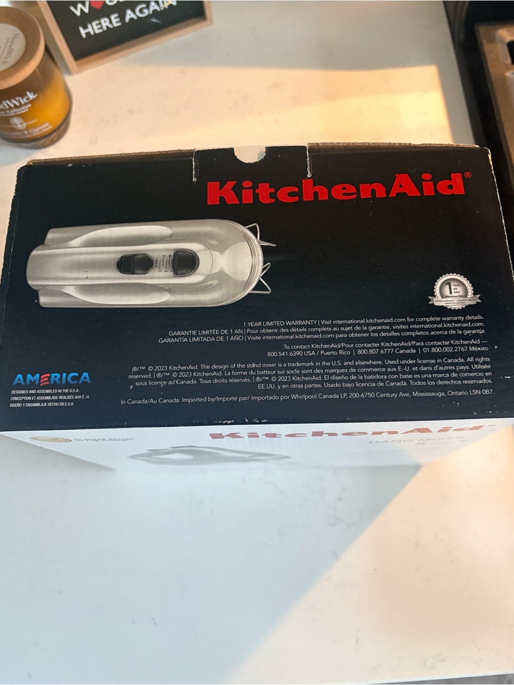 Stainless edition KitchenAid Hand Mixer. New in box. - Picture 3 of 6